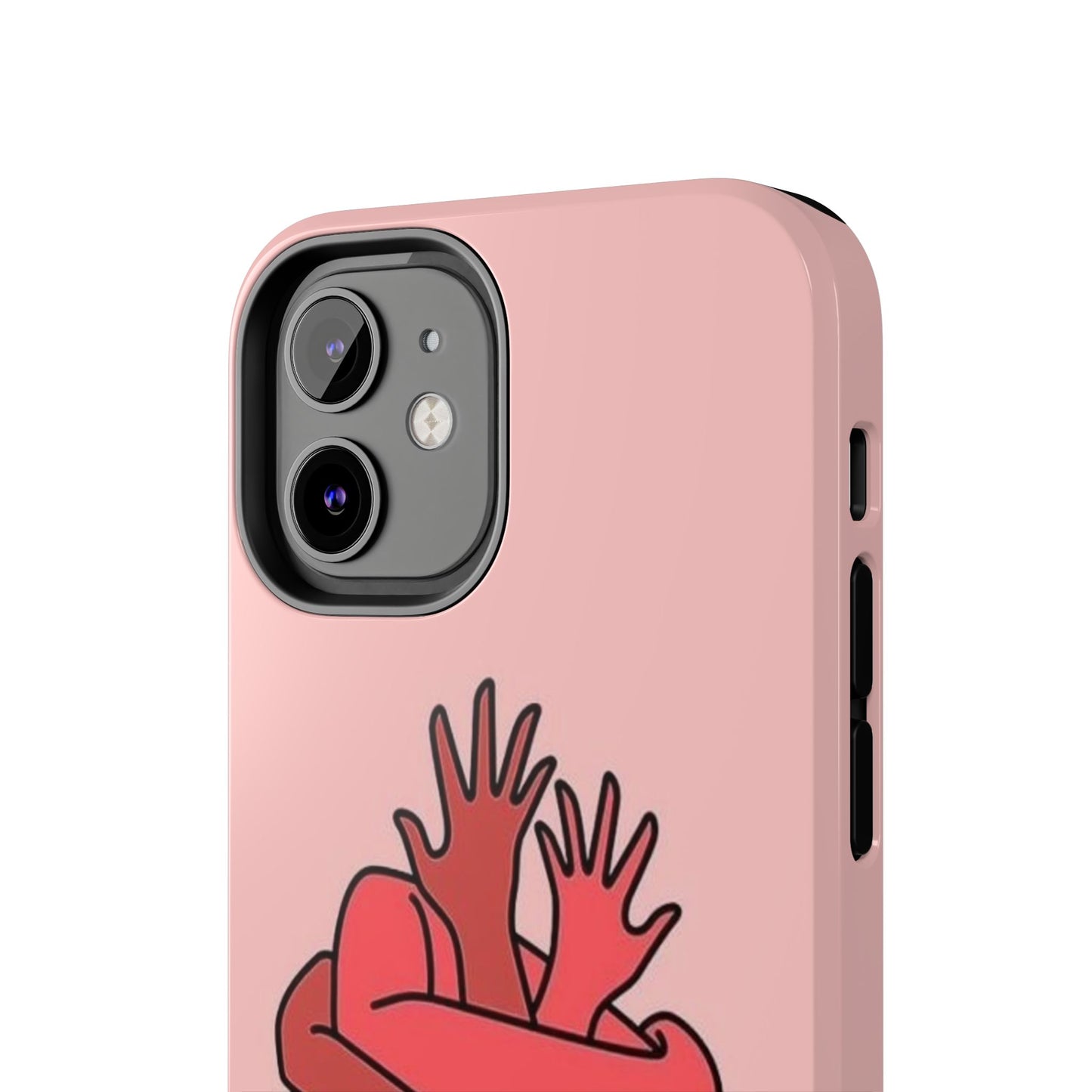 Artistic Heart Embrace Phone Case