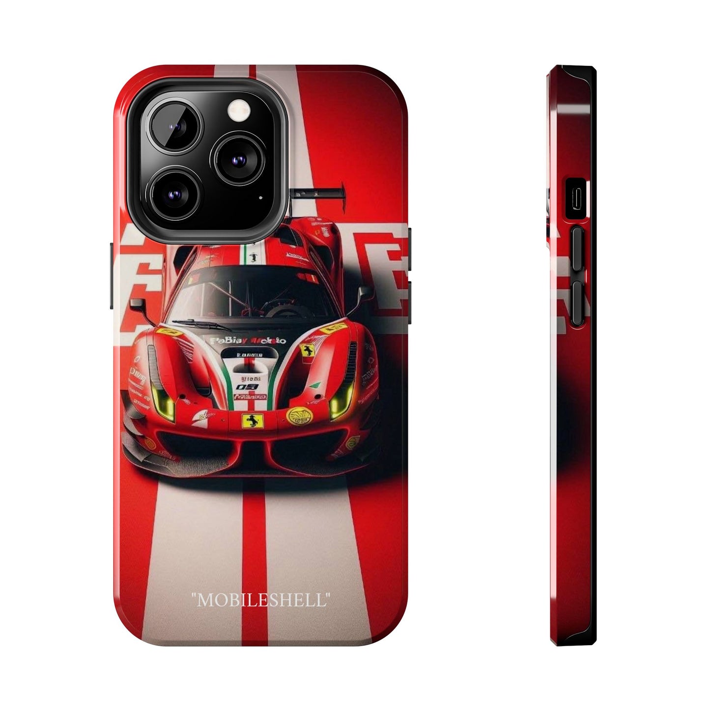 Red Ferrari tough phone case