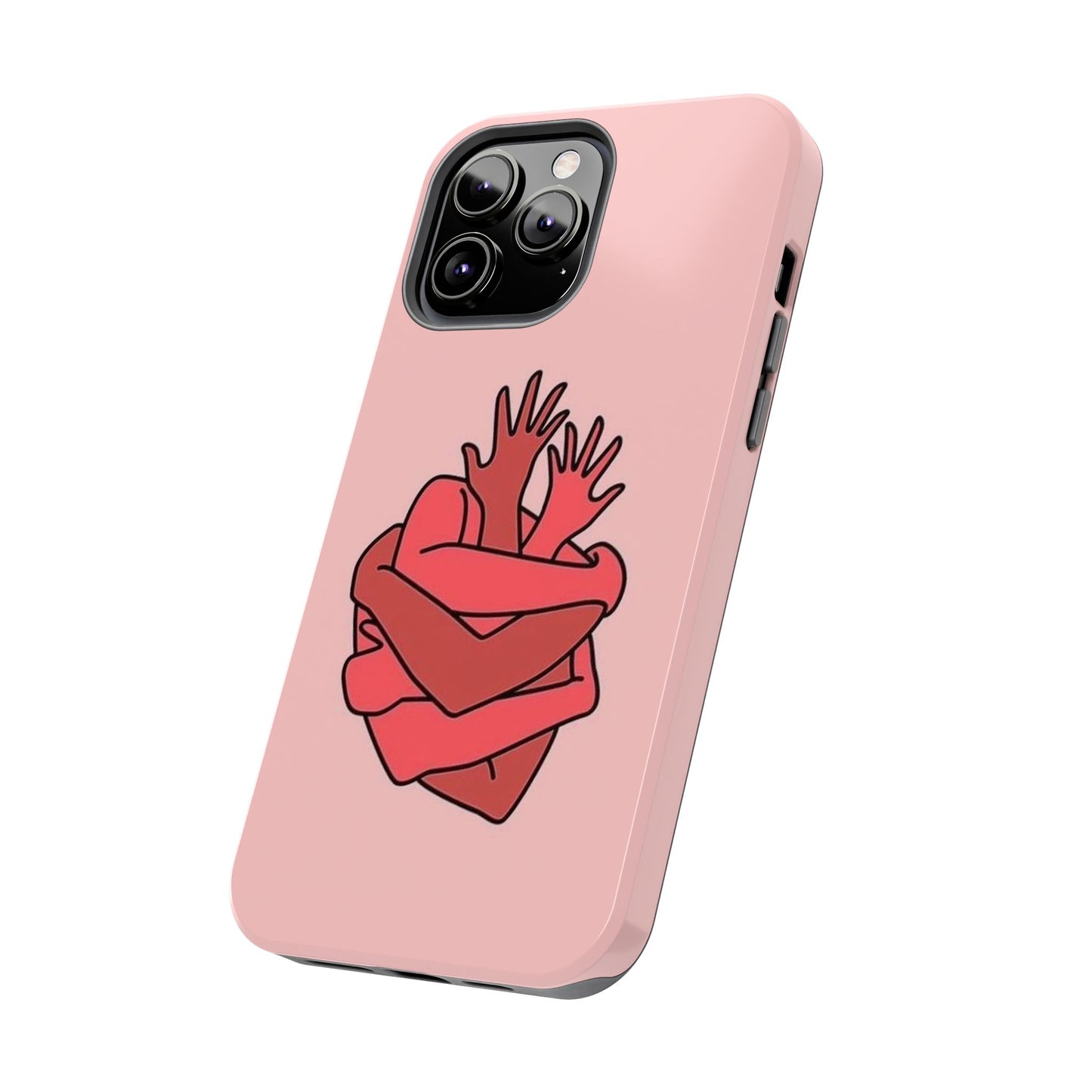 Artistic Heart Embrace Phone Case