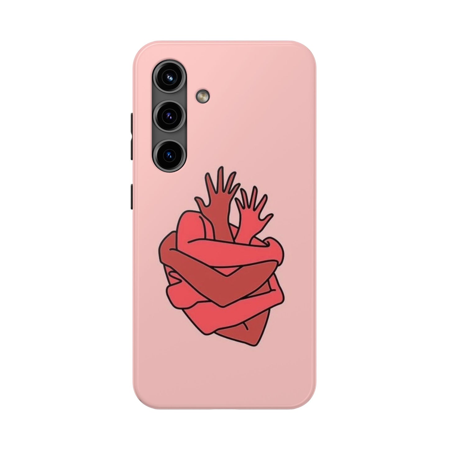 Artistic Heart Embrace Phone Case