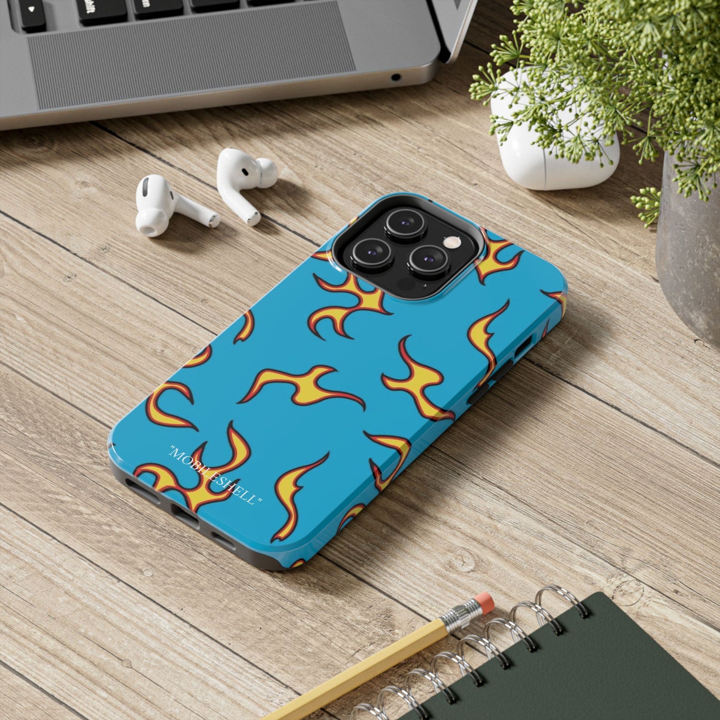 Blue Flame tough phone case