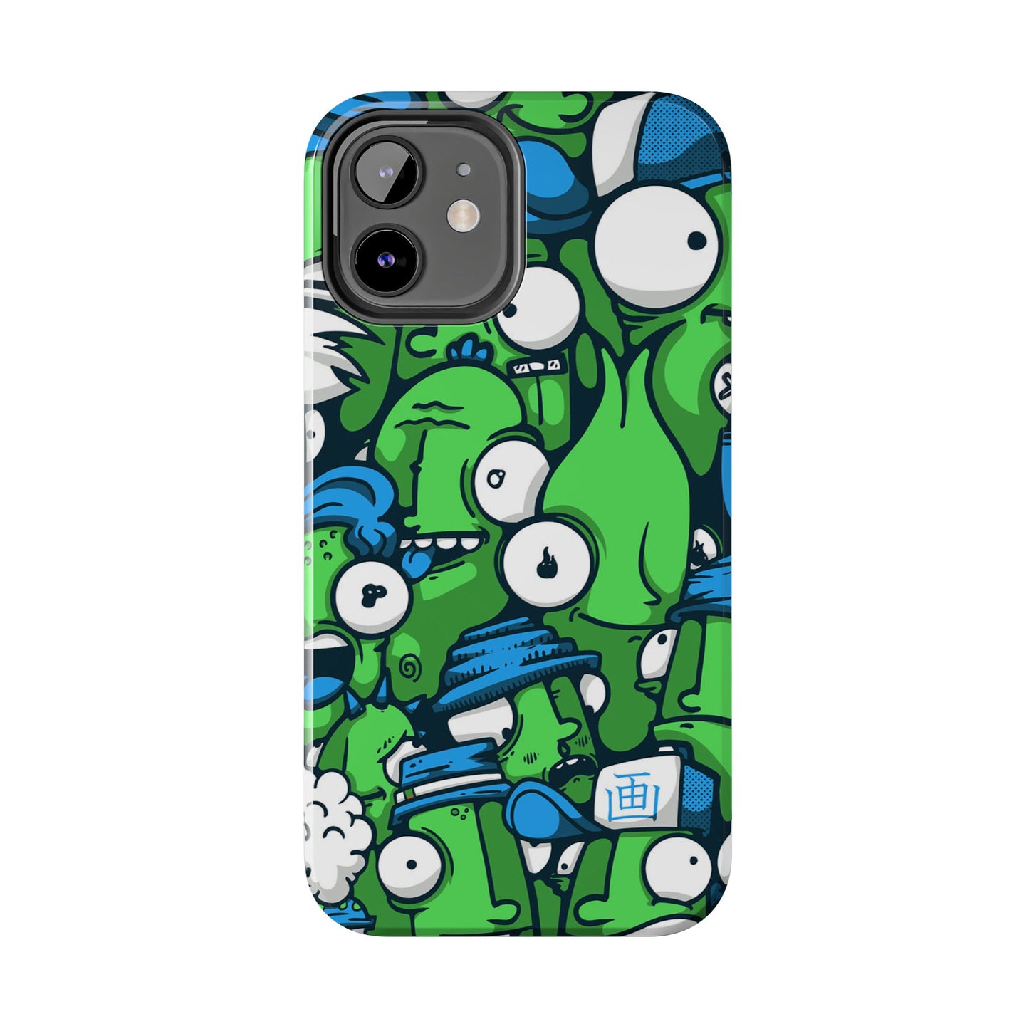 Whimsical Green Monster Phone Case