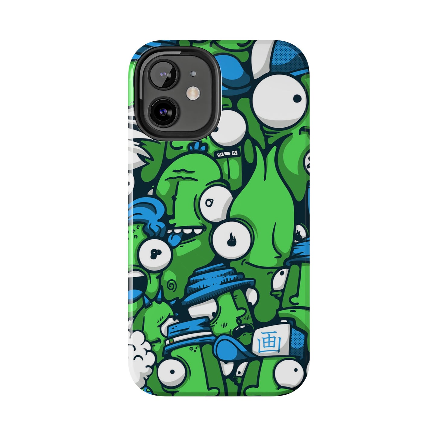 Whimsical Green Monster Phone Case