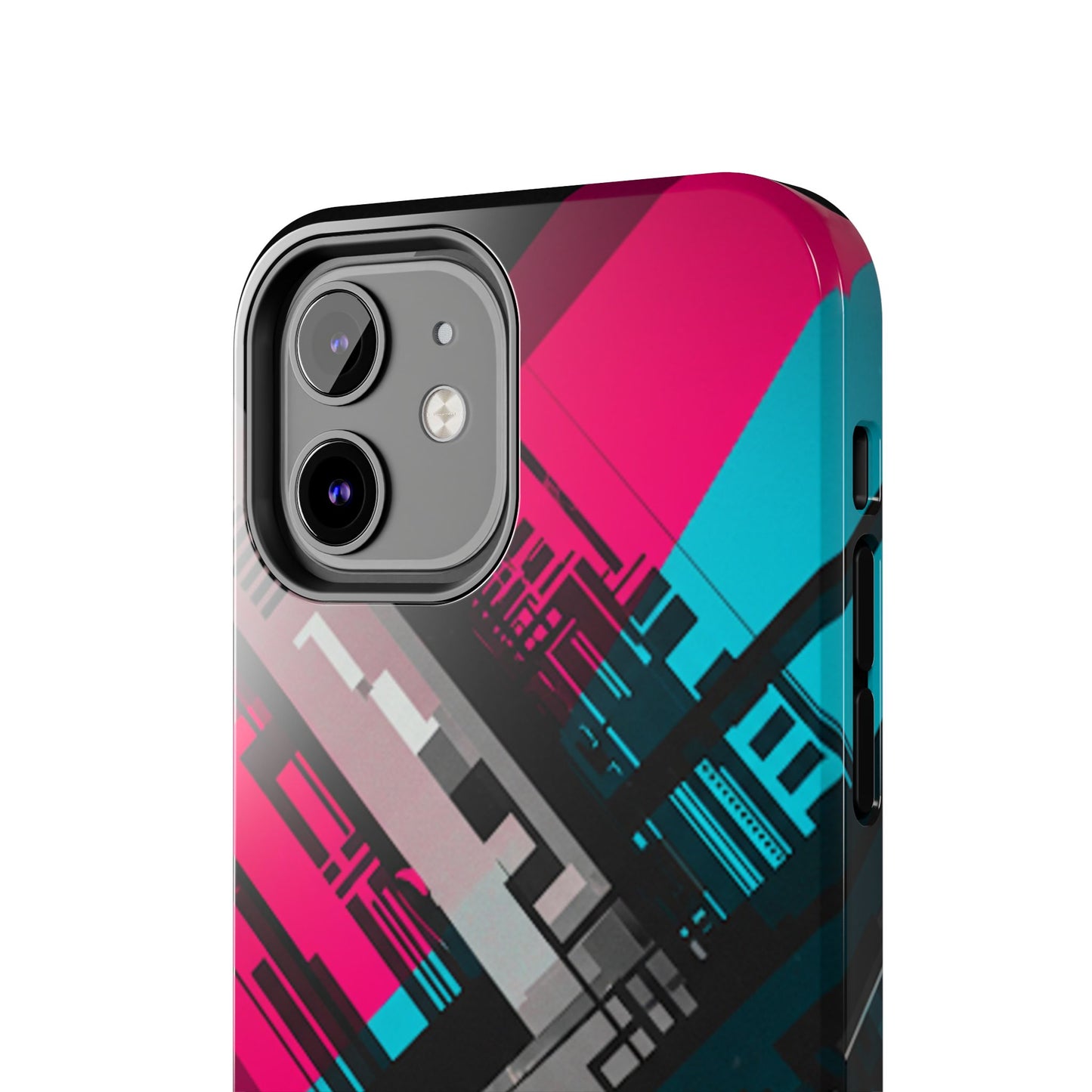 Abstract cyber tough phone case