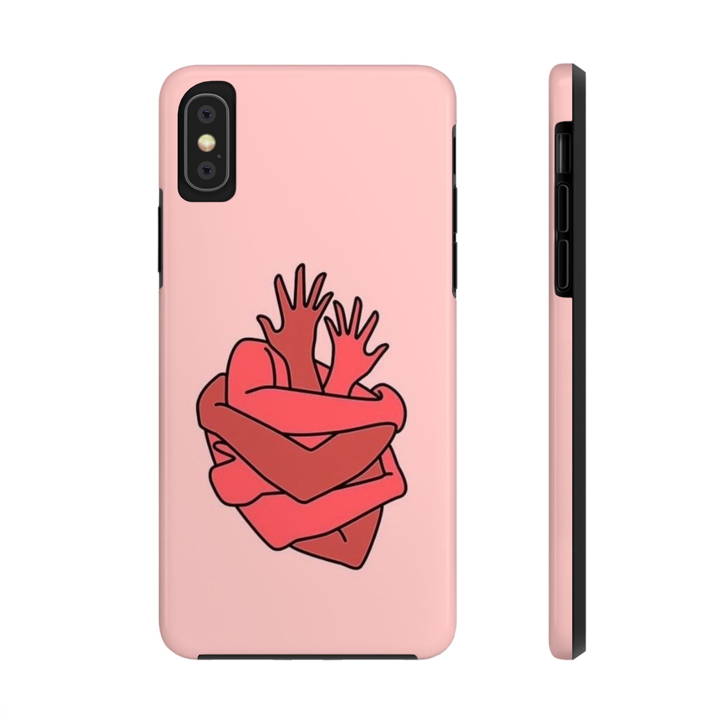 Artistic Heart Embrace Phone Case