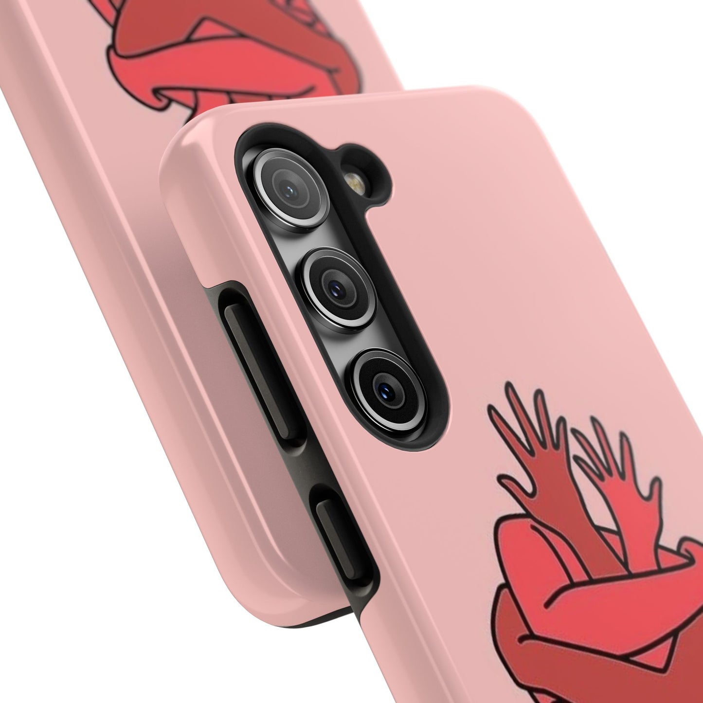 Artistic Heart Embrace Phone Case