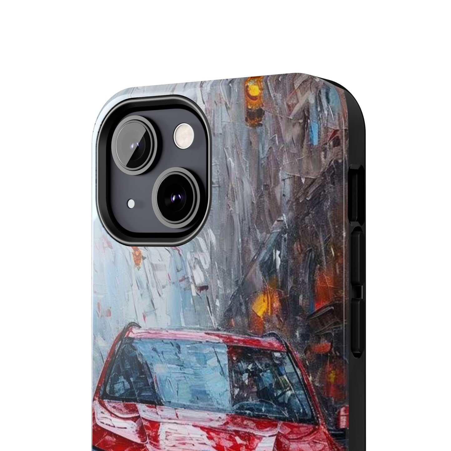 Red BMW pain art tough phone case