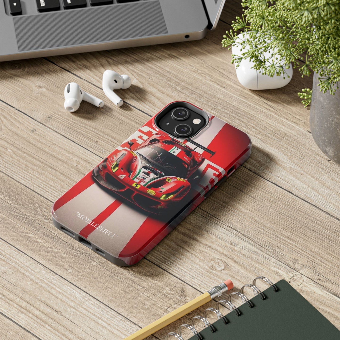 Red Ferrari tough phone case