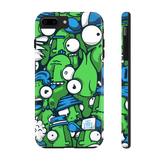 Whimsical Green Monster Phone Case