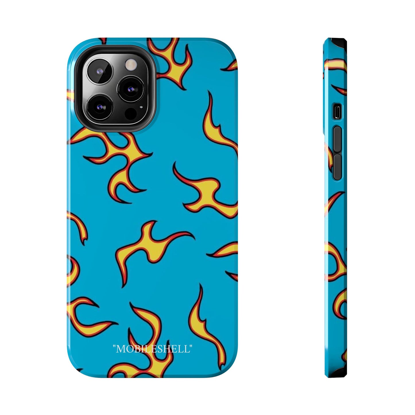 Blue Flame tough phone case