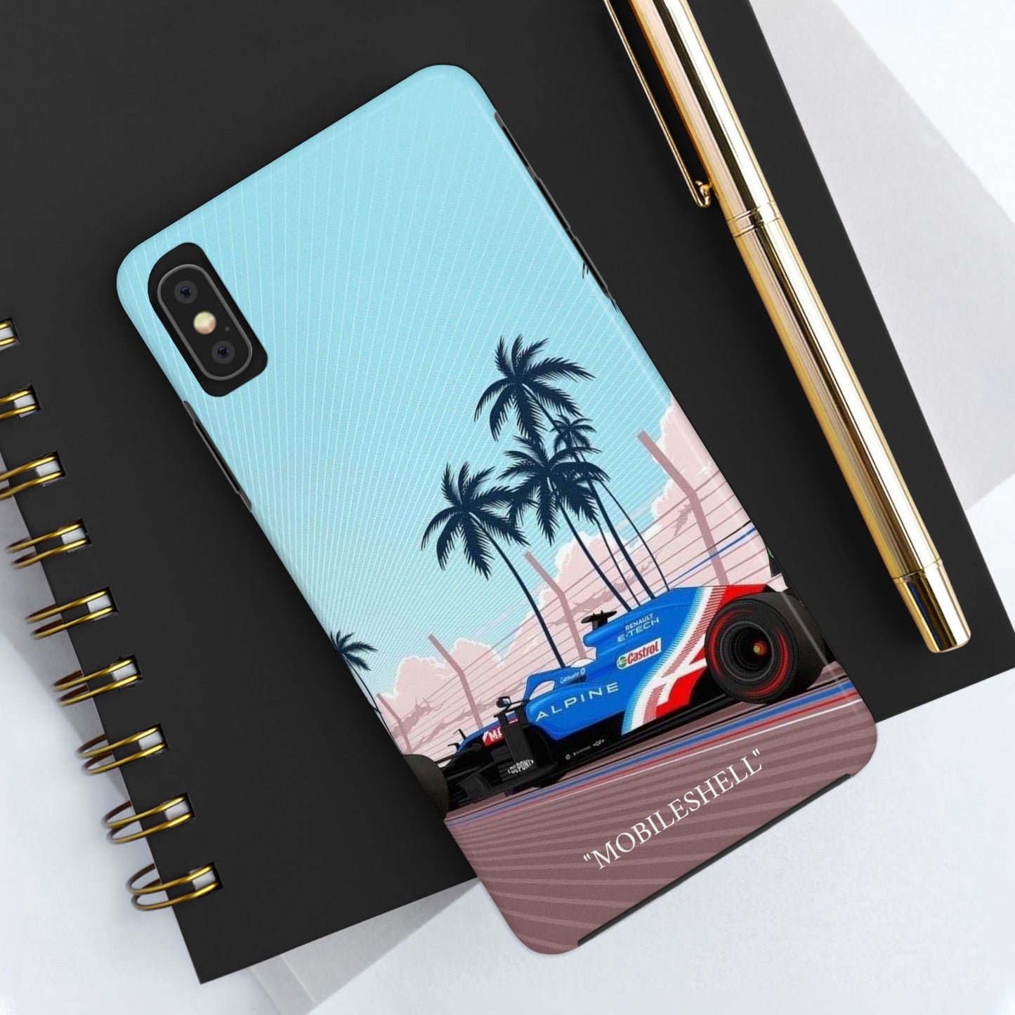 F1 Alpine team car tough phone case