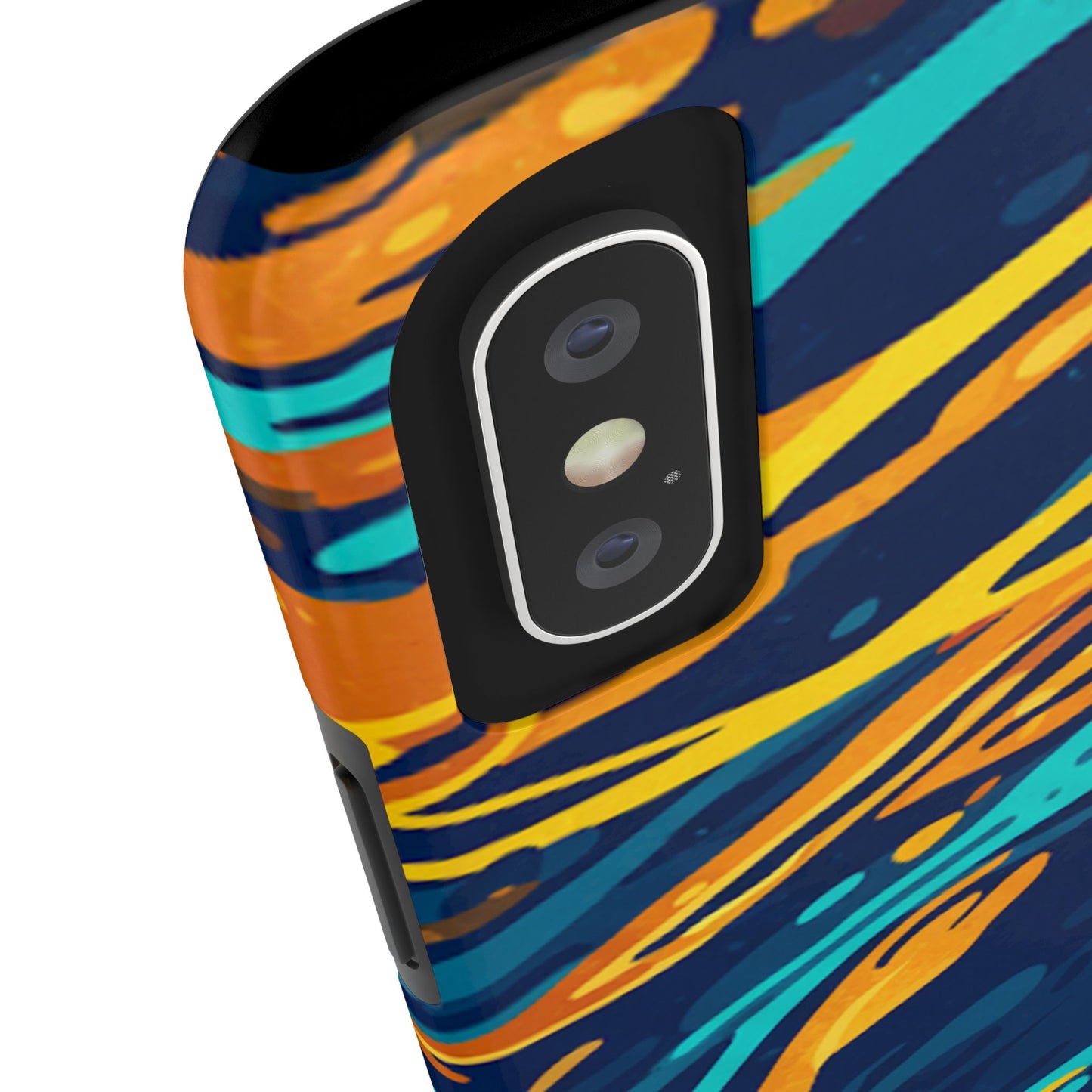 Orange blast phone tough case