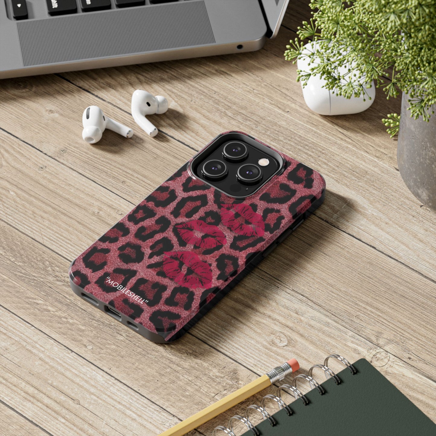 Kiss me hot pink phone case