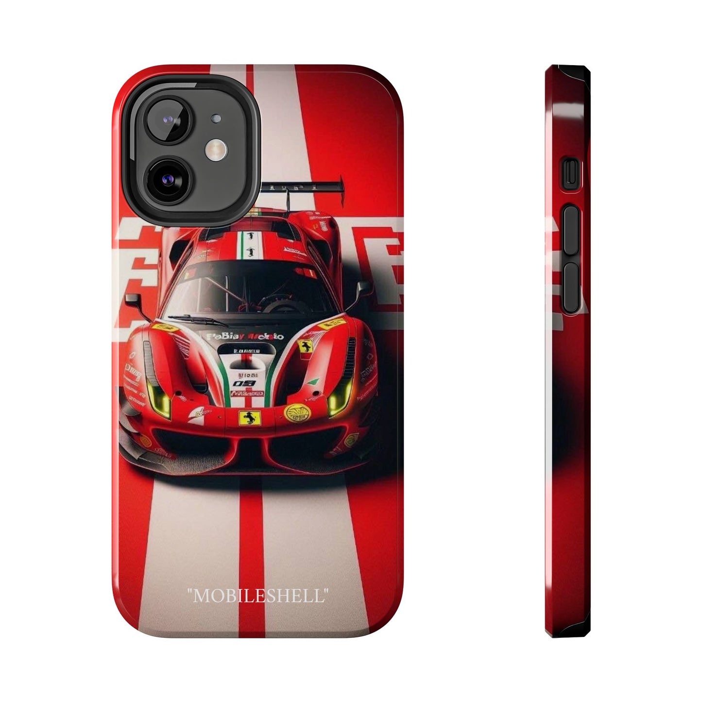 Red Ferrari tough phone case