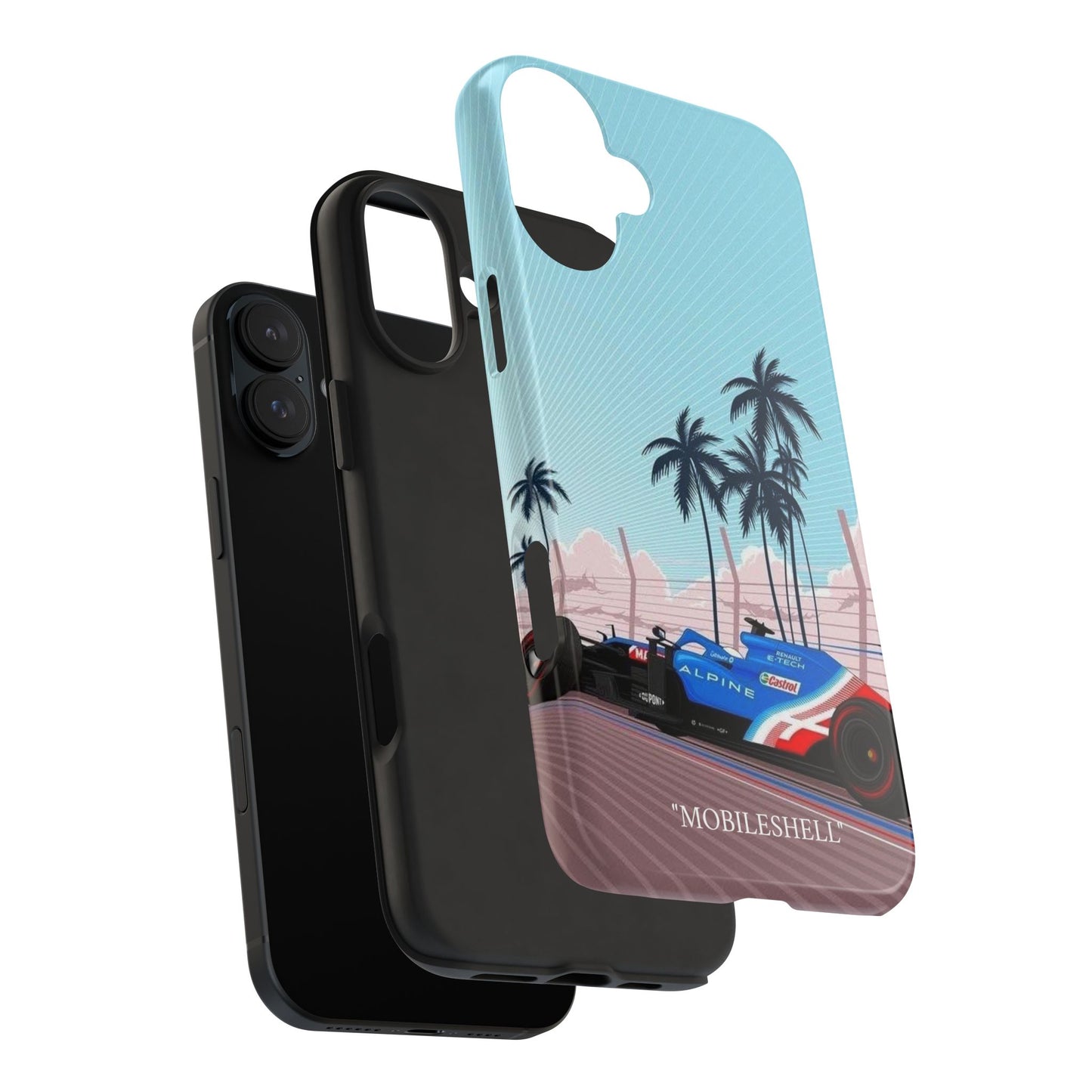 F1 Alpine team car tough phone case