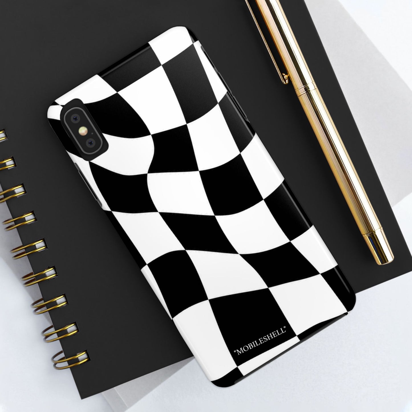 Checkers B&W tough phone case