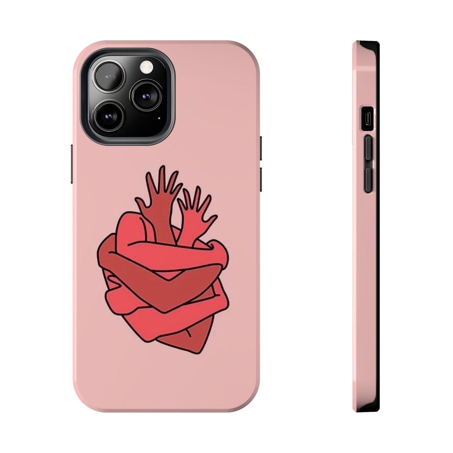 Artistic Heart Embrace Phone Case