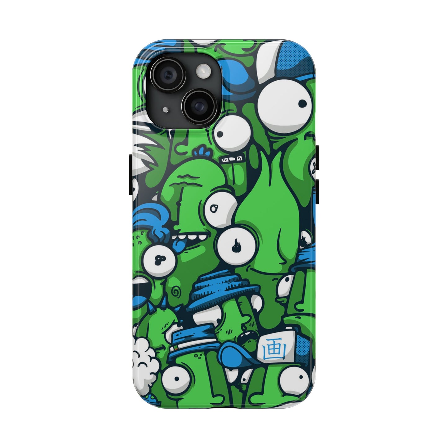 Whimsical Green Monster Phone Case