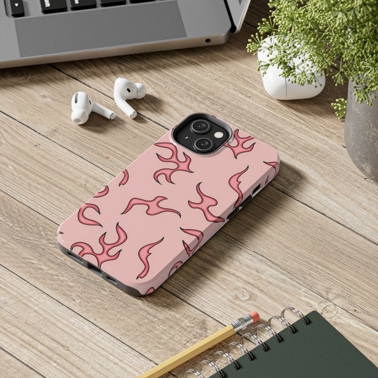 Stylish Flame Tough Phone Case