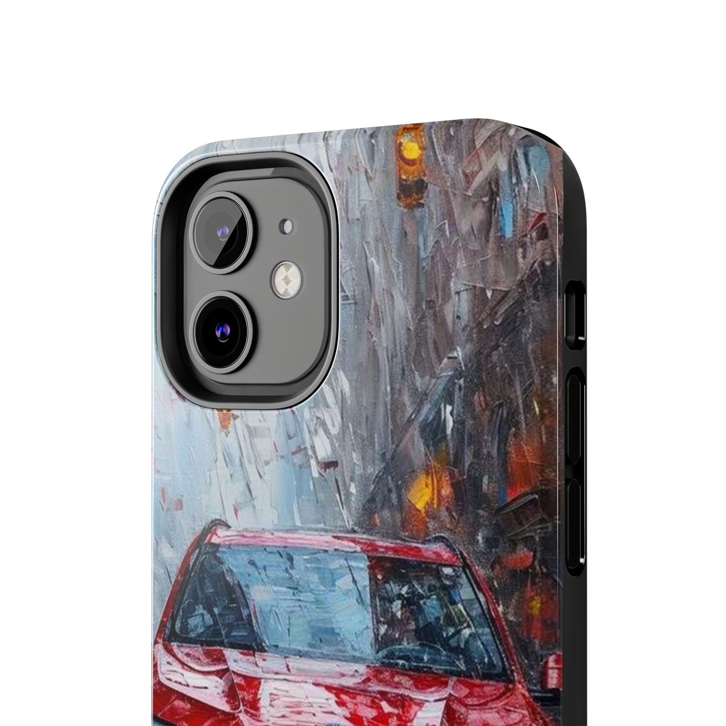 Red BMW pain art tough phone case