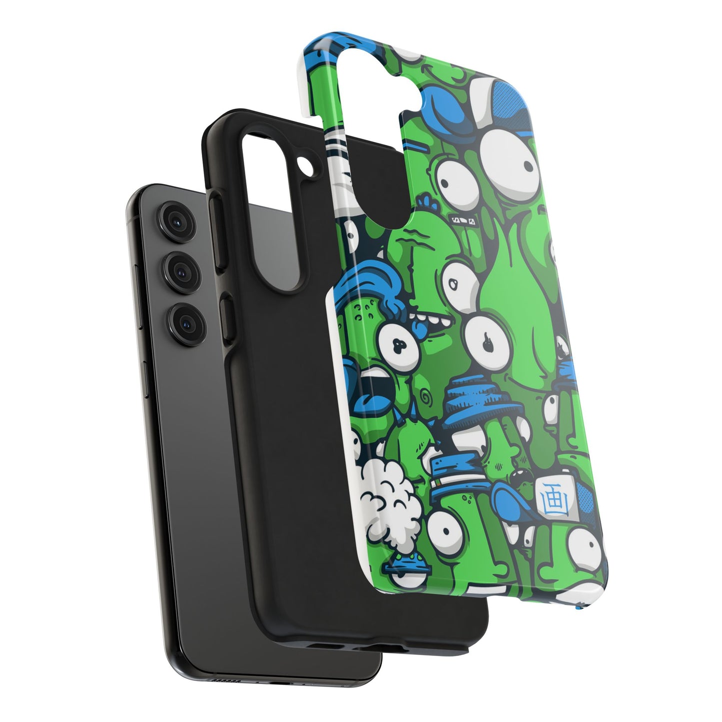 Whimsical Green Monster Phone Case