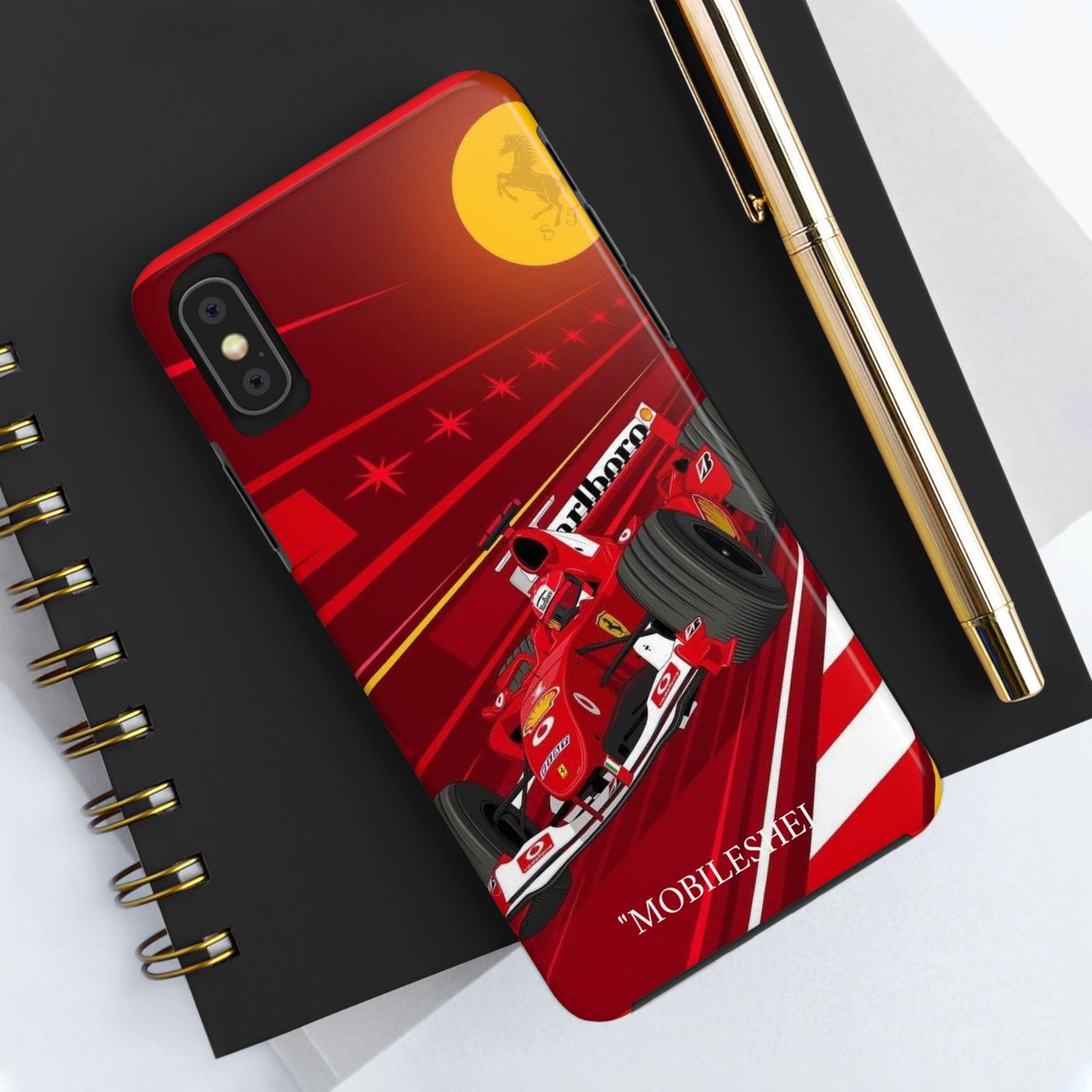 F1 Ferrari team car tough phone case