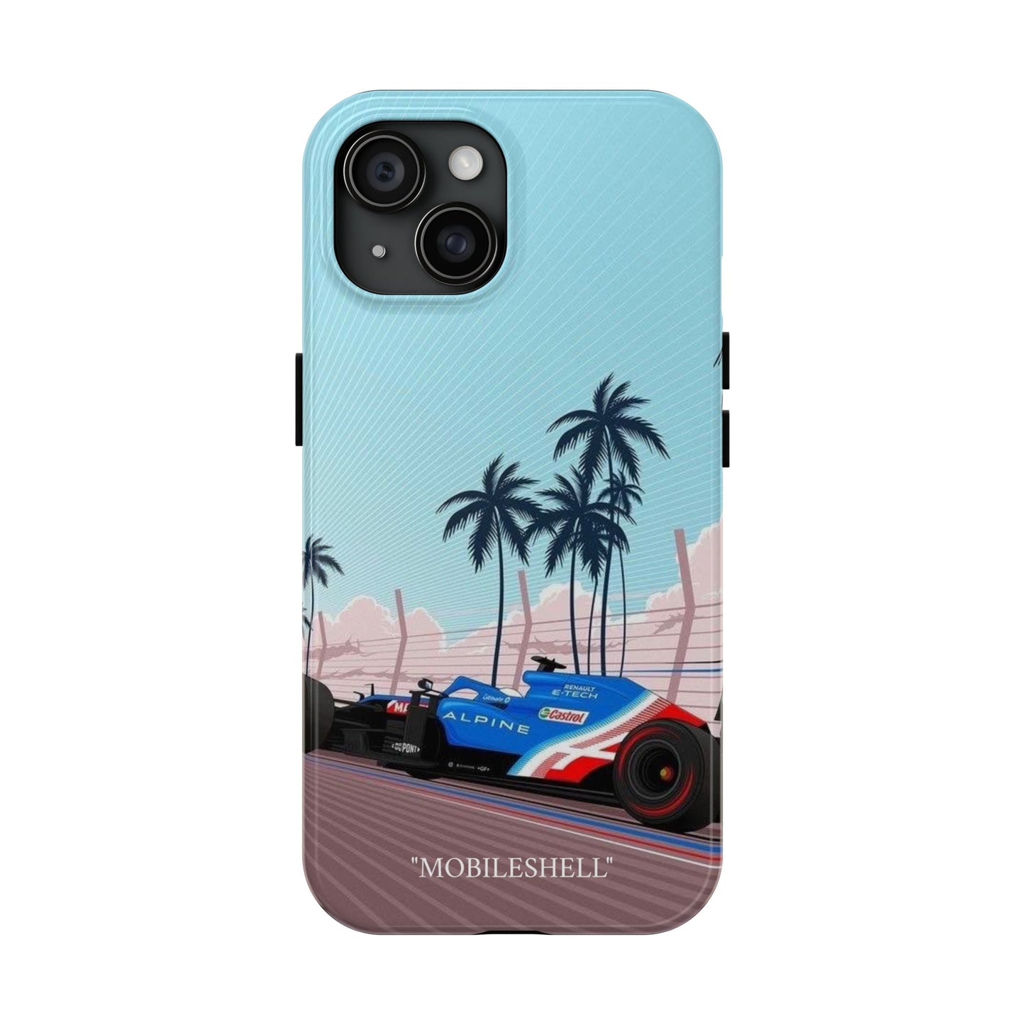 F1 Alpine team car tough phone case