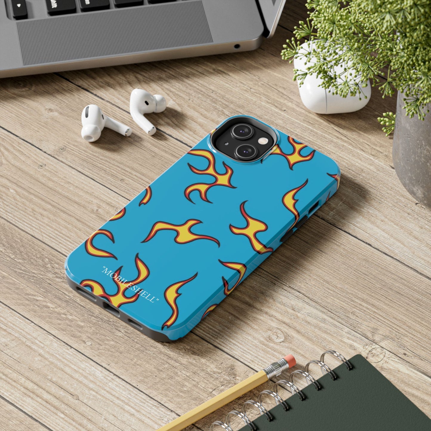 Blue Flame tough phone case