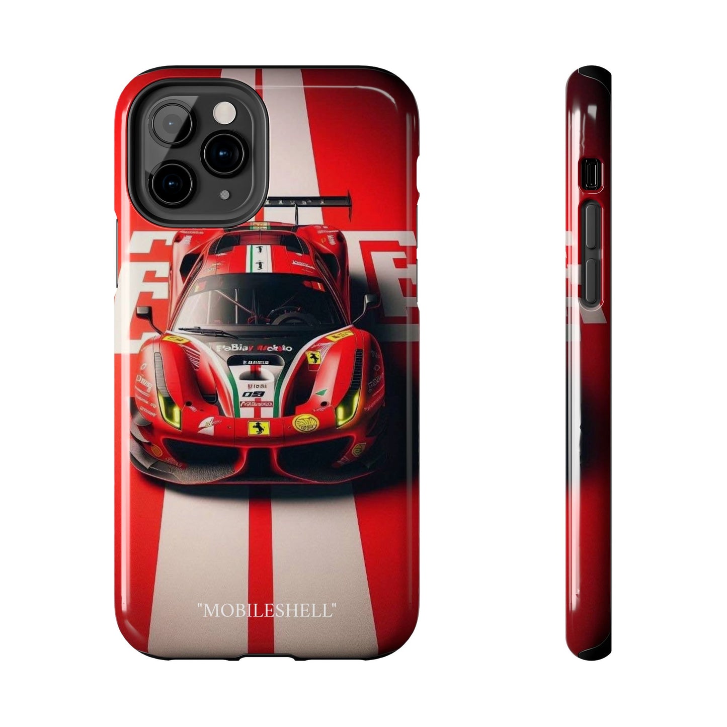 Red Ferrari tough phone case