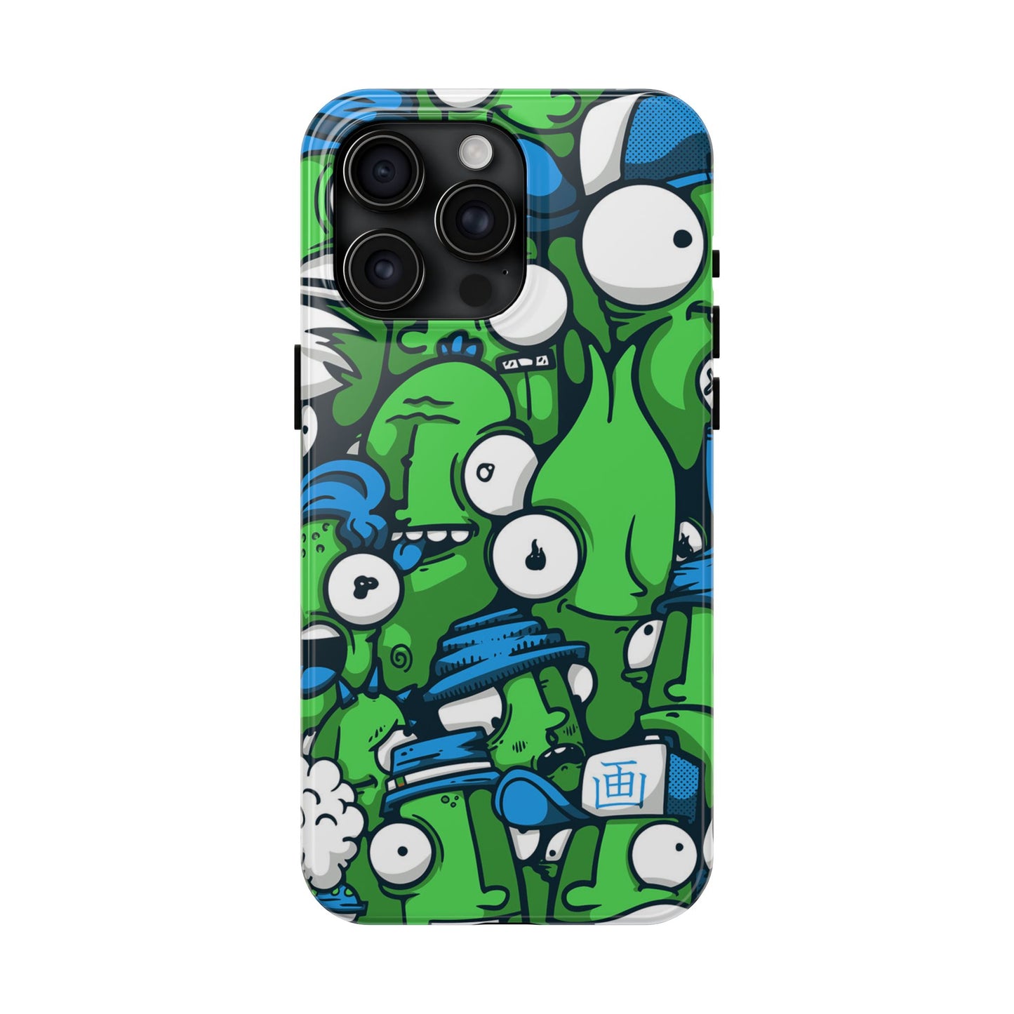 Whimsical Green Monster Phone Case