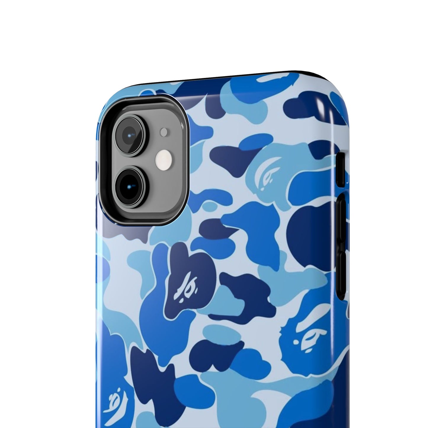 Blue Camouflage Tough Phone Case