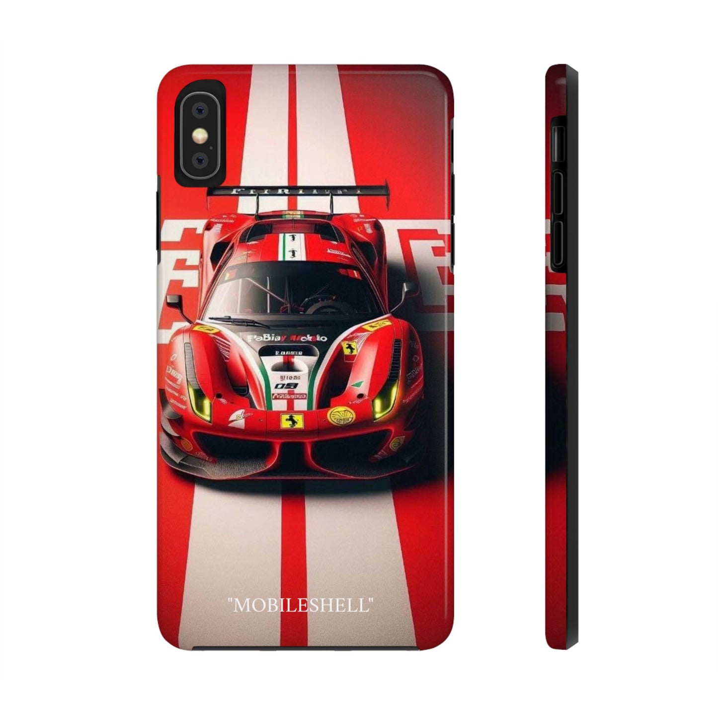 Red Ferrari tough phone case