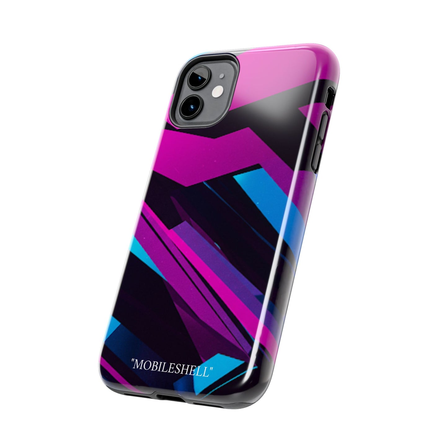 Abstract art lines pink blue tough cases