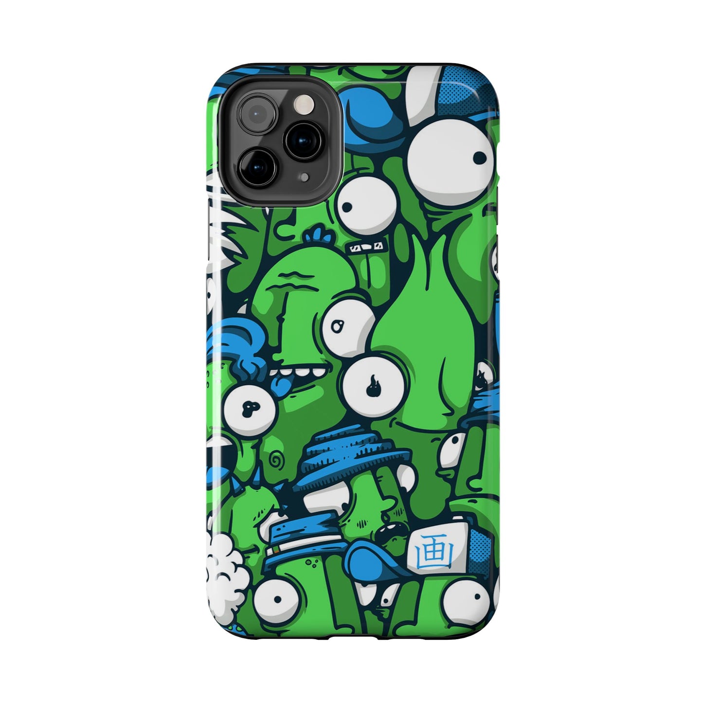 Whimsical Green Monster Phone Case