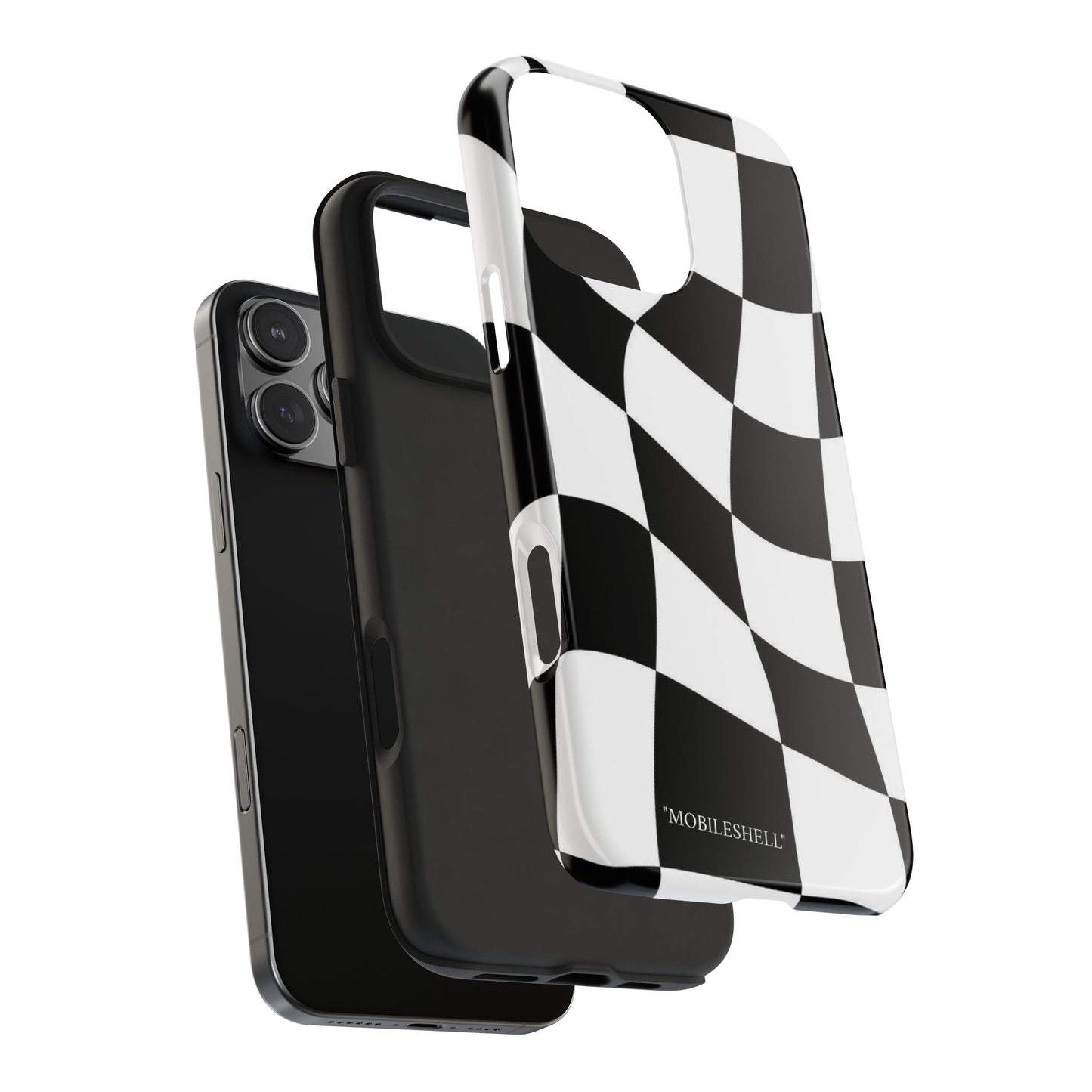 Checkers B&W tough phone case