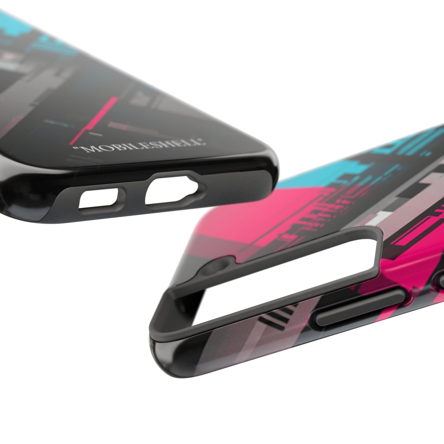 Abstract cyber tough phone case