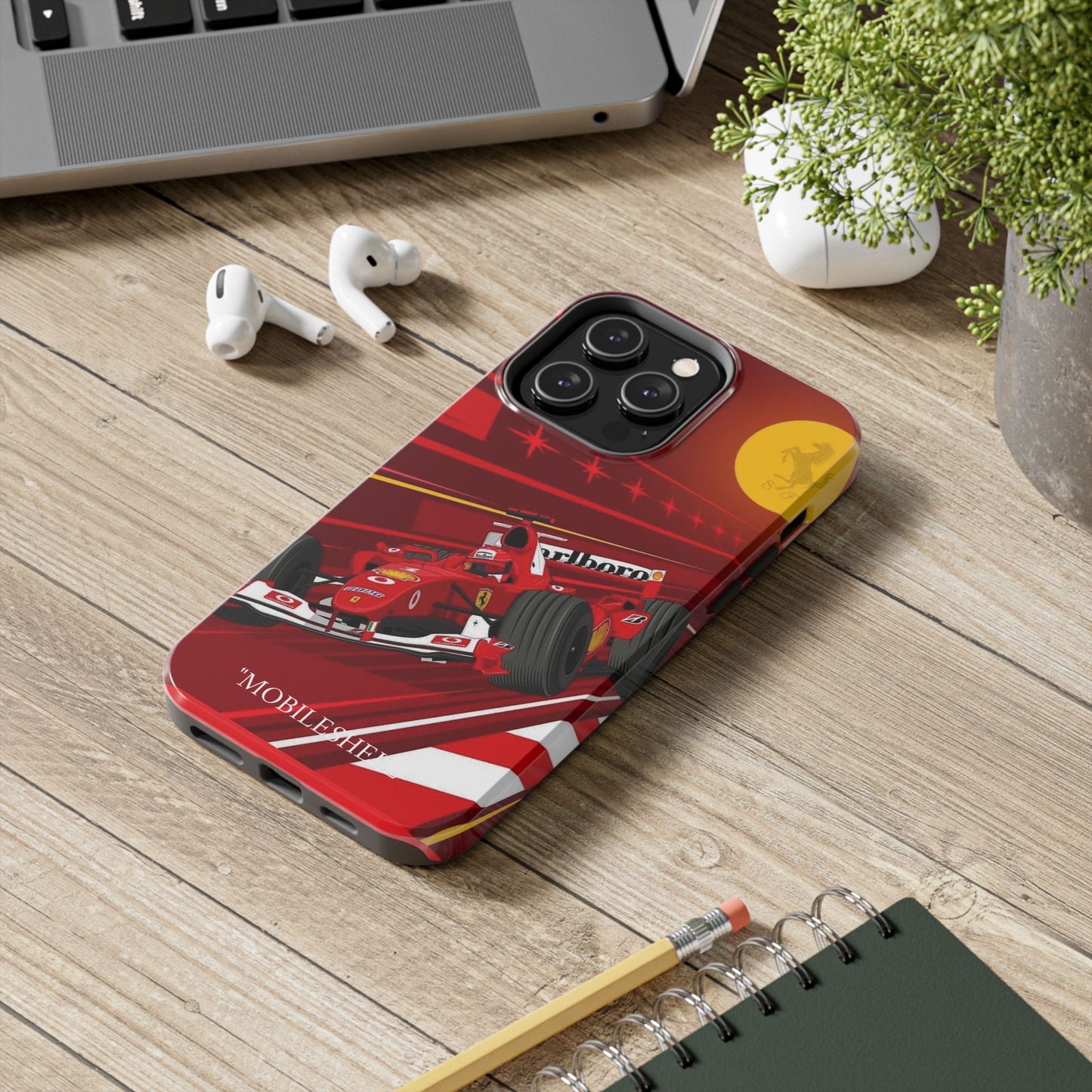 F1 Ferrari team car tough phone case