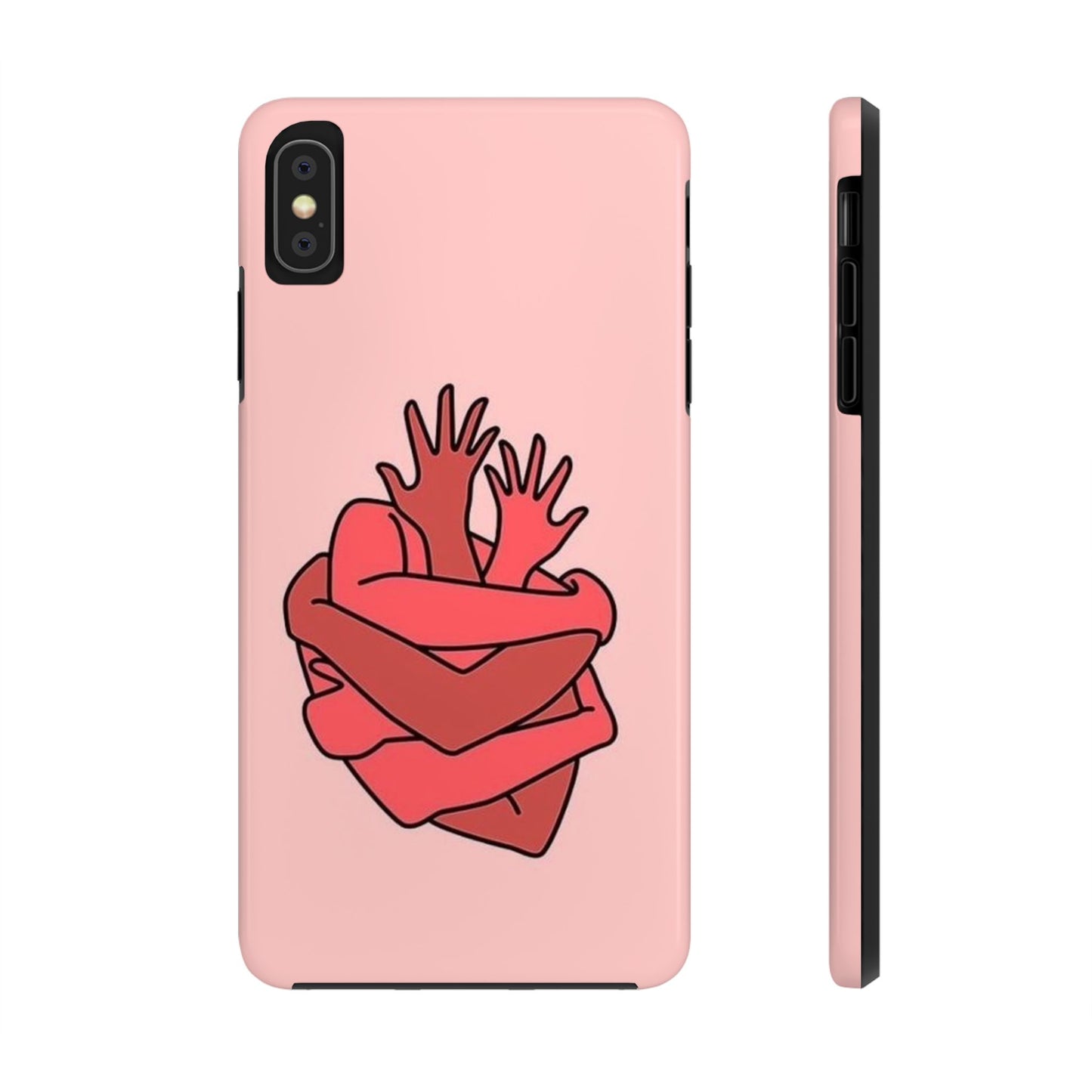 Artistic Heart Embrace Phone Case