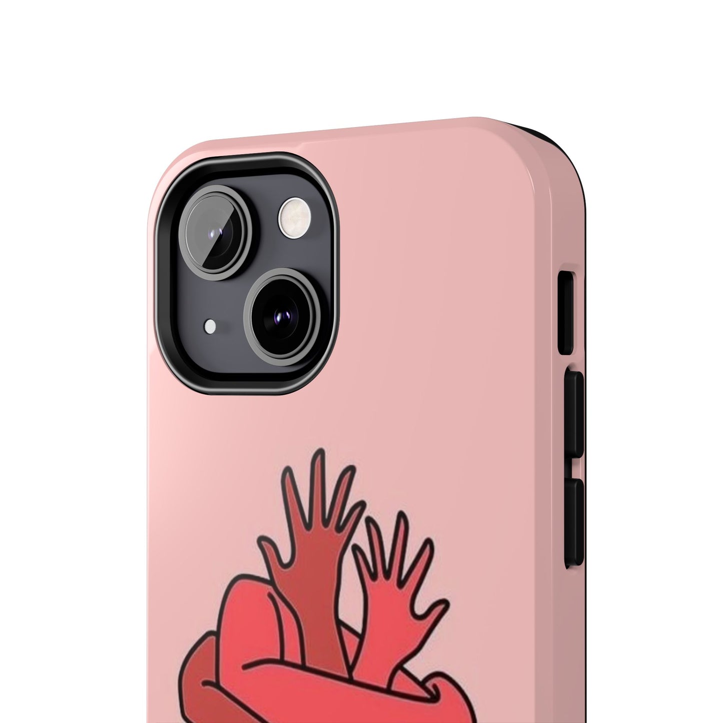 Artistic Heart Embrace Phone Case