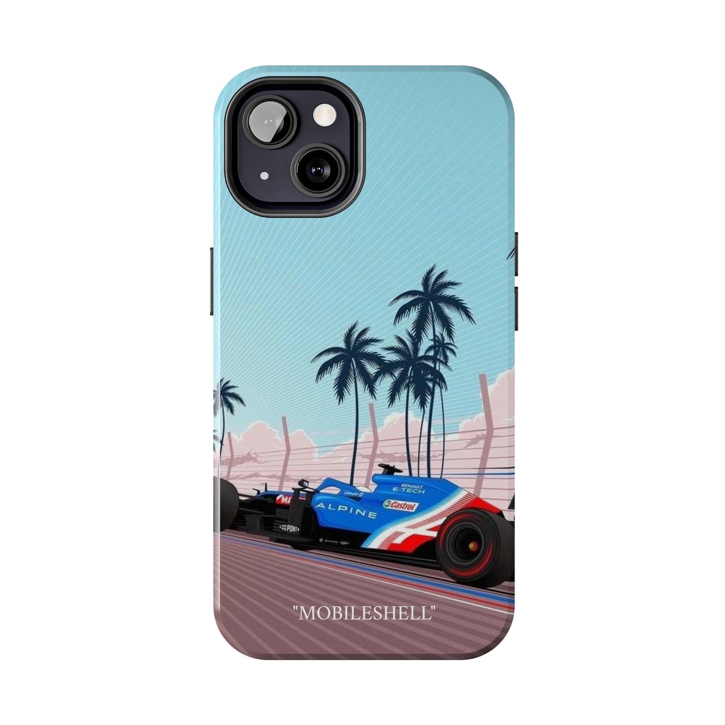 F1 Alpine team car tough phone case