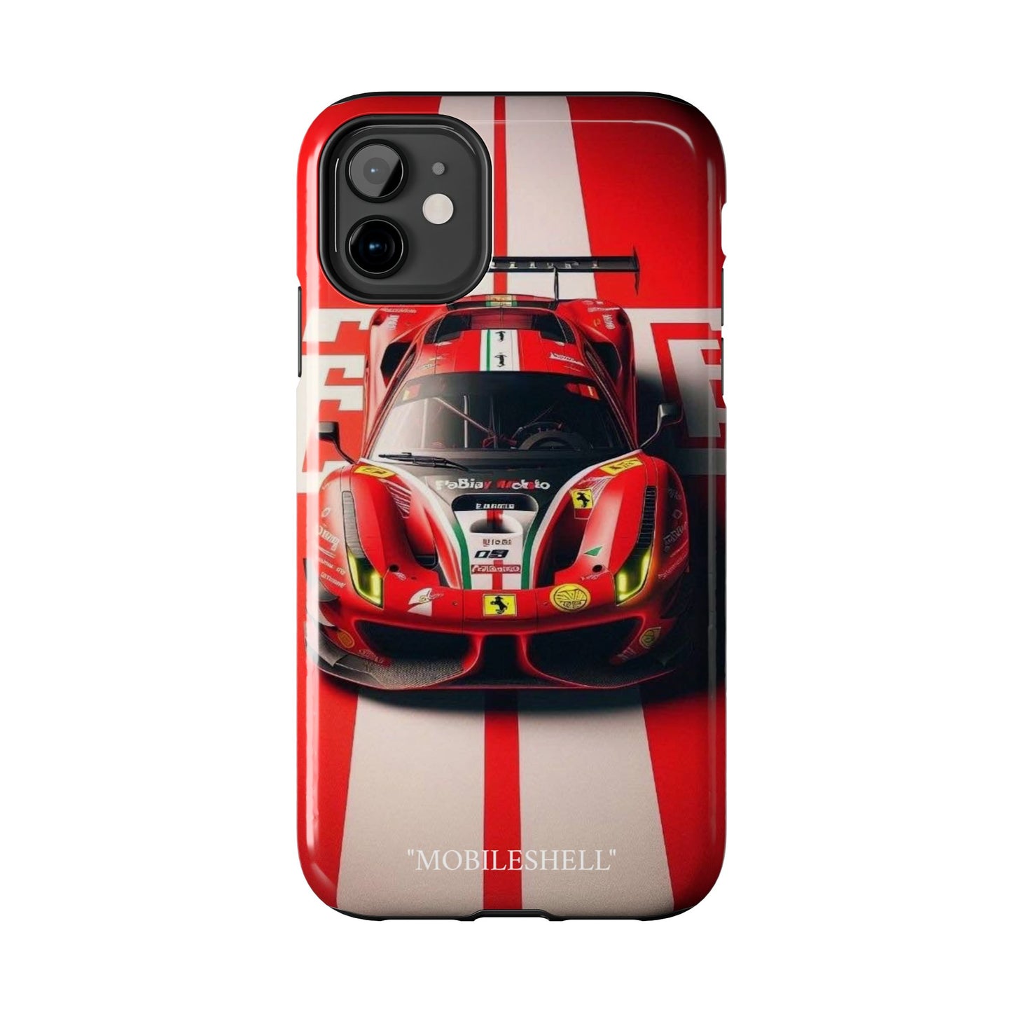 Red Ferrari tough phone case