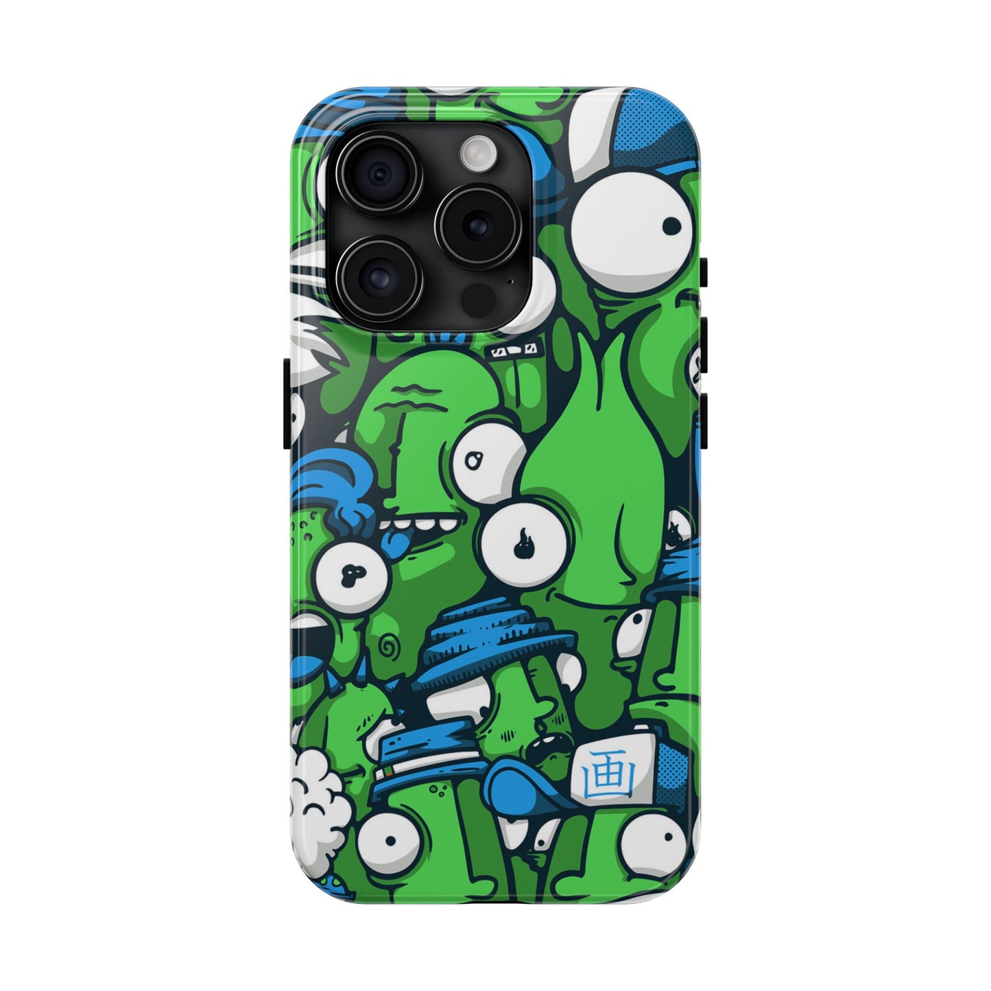 Whimsical Green Monster Phone Case