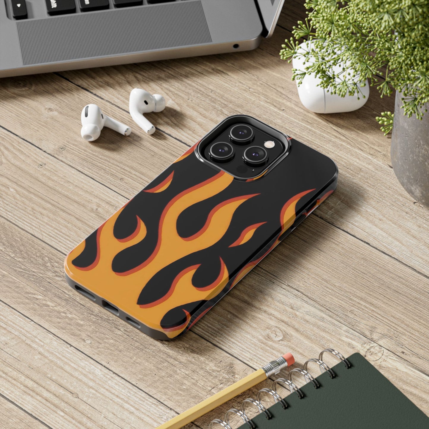 Flame Design Tough Phone Case