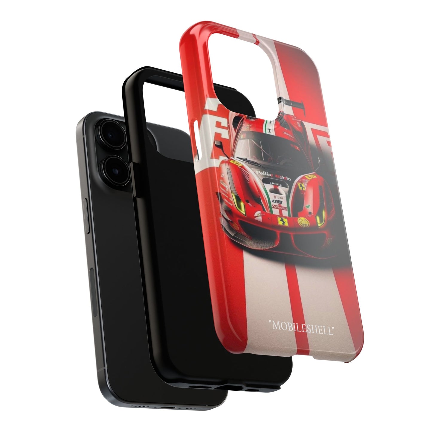 Red Ferrari tough phone case