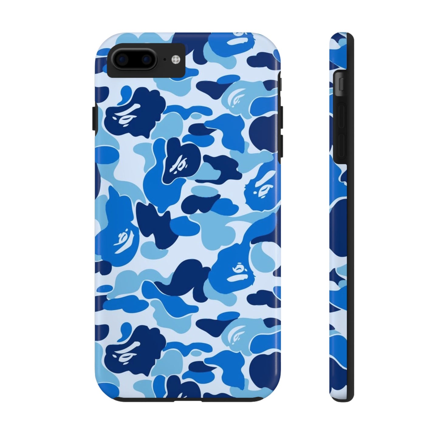 Blue Camouflage Tough Phone Case