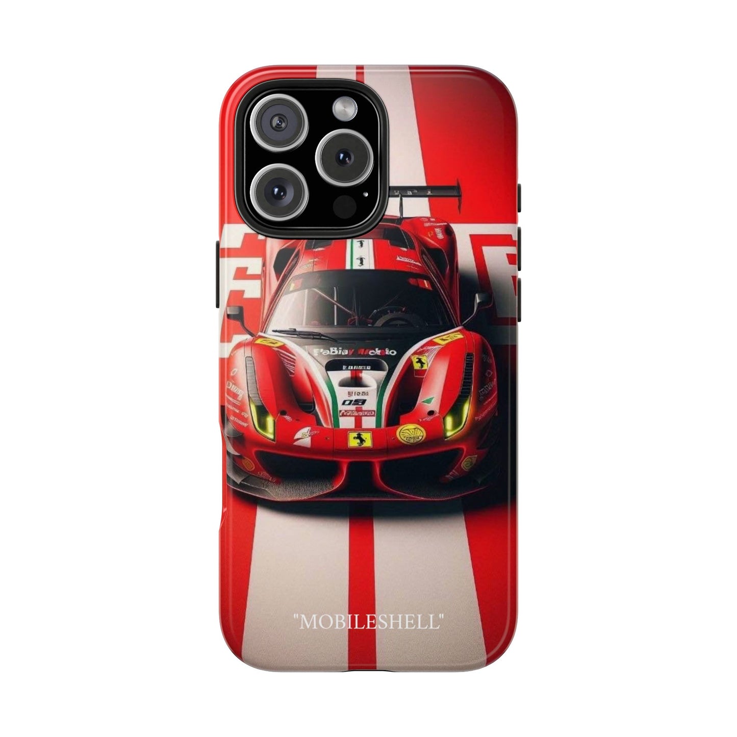 Red Ferrari tough phone case